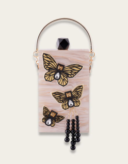 THE CREME BUTTERFLY MOBILE BAG 